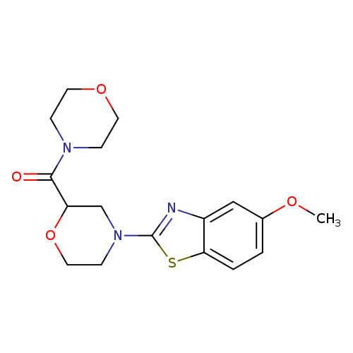 5-methoxy-2-[2-(morpholine-4-carbonyl)morpholin-4-yl]-1,3-benzothiazole