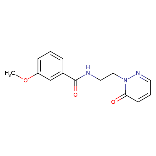 3-methoxy-N-[2-(6-oxo-1,6-dihydropyridazin-1-yl)ethyl]benzamide