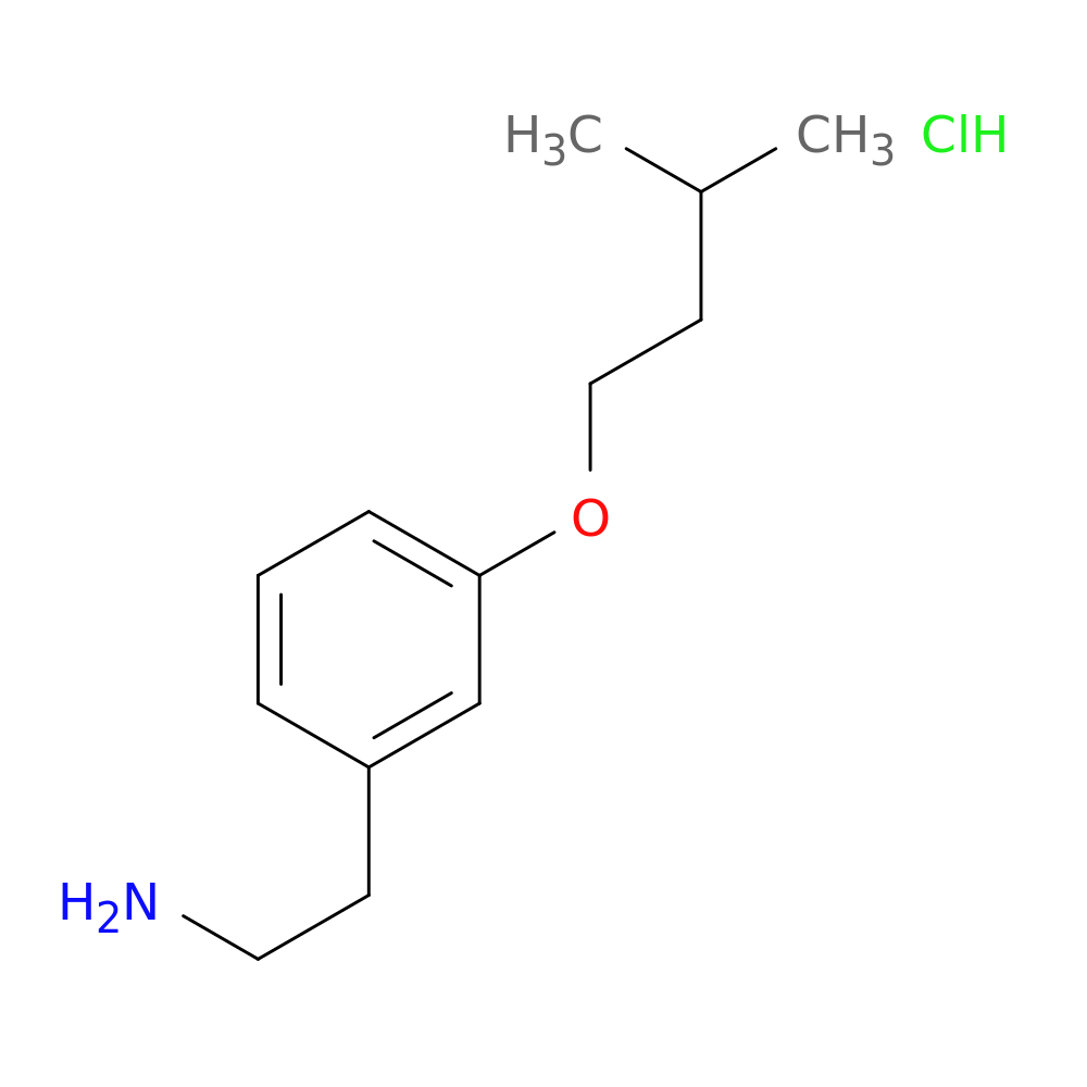 {2-[3-(3-Methylbutoxy)phenyl]ethyl}amine hydrochloride