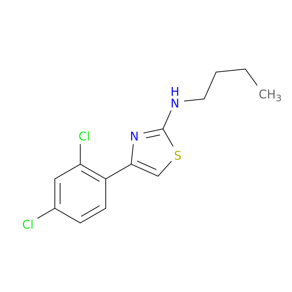 N-butyl-4-(2,4-dichlorophenyl)-1,3-thiazol-2-amine
