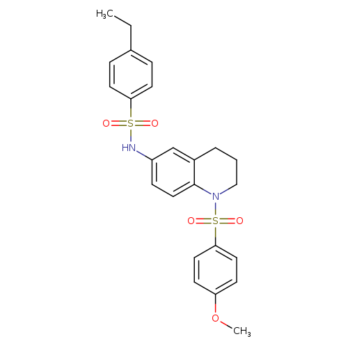 4-ethyl-N-[1-(4-methoxybenzenesulfonyl)-1,2,3,4-tetrahydroquinolin-6-yl]benzene-1-sulfonamide