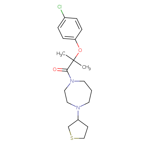 2-(4-chlorophenoxy)-2-methyl-1-[4-(thiolan-3-yl)-1,4-diazepan-1-yl]propan-1-one