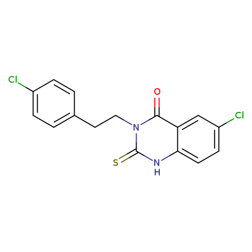 6-chloro-3-[2-(4-chlorophenyl)ethyl]-2-sulfanylidene-1,2,3,4-tetrahydroquinazolin-4-one