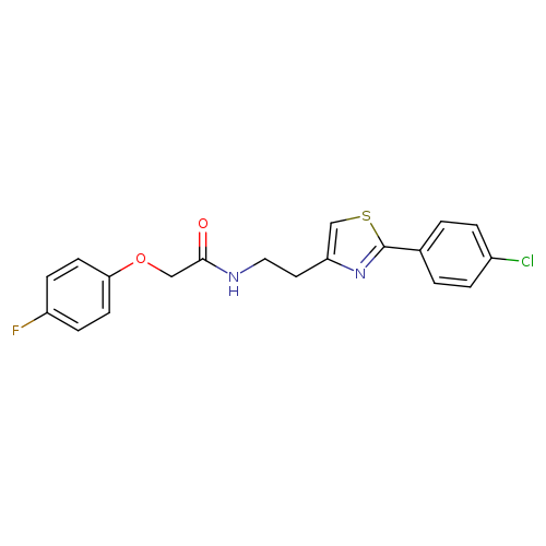 N-{2-[2-(4-chlorophenyl)-1,3-thiazol-4-yl]ethyl}-2-(4-fluorophenoxy)acetamide