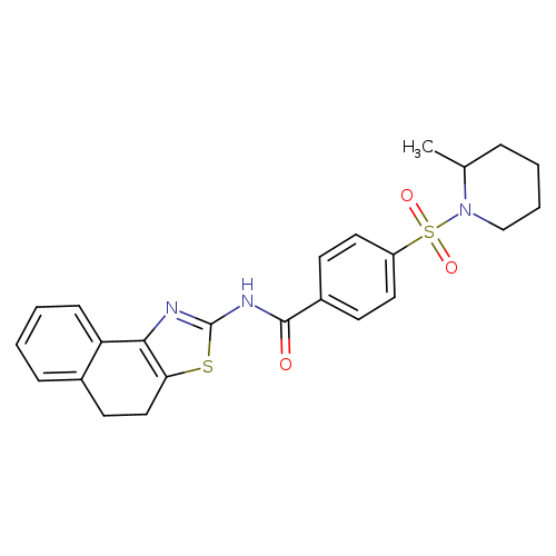 4-[(2-methylpiperidin-1-yl)sulfonyl]-N-{4H,5H-naphtho[1,2-d][1,3]thiazol-2-yl}benzamide