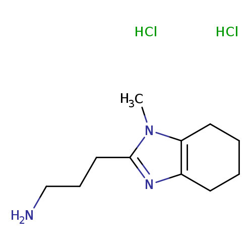 3-(1-methyl-4,5,6,7-tetrahydro-1H-1,3-benzodiazol-2-yl)propan-1-amine dihydrochloride