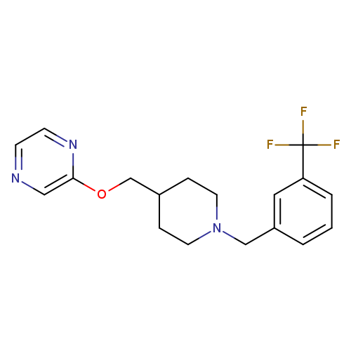 2-[(1-{[3-(trifluoromethyl)phenyl]methyl}piperidin-4-yl)methoxy]pyrazine