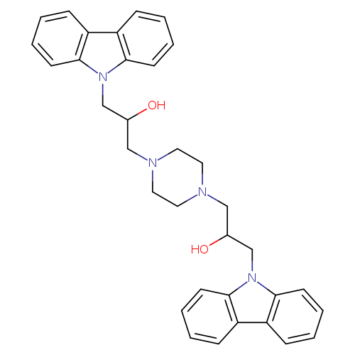1-Carbazol-9-yl-3-[4-(3-carbazol-9-yl-2-hydroxy-propyl)-piperazin-1-yl]-propan-2-ol