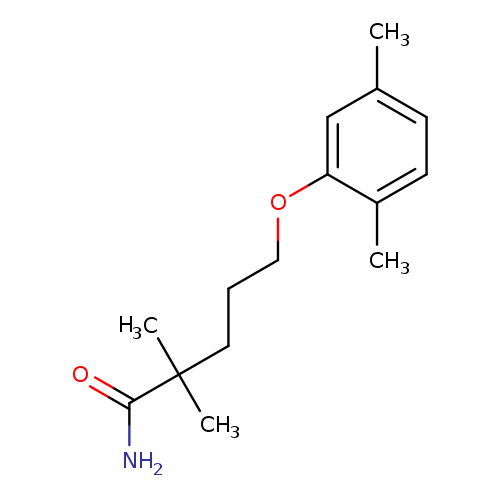 5-(2,5-dimethylphenoxy)-2,2-dimethylpentanamide