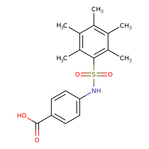 4-pentamethylbenzenesulfonamidobenzoic acid