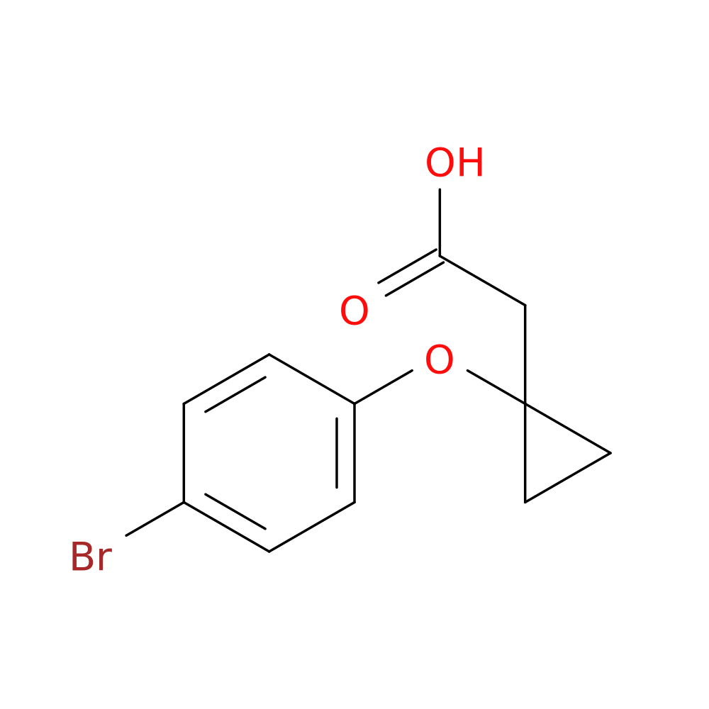2-[1-(4-bromophenoxy)cyclopropyl]acetic acid
