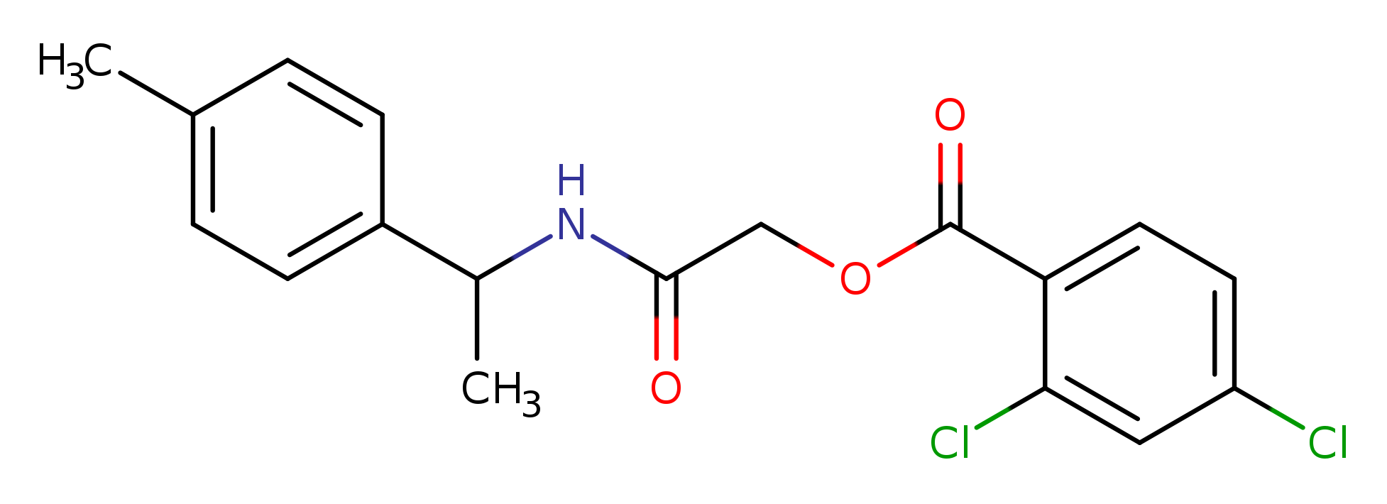 {[1-(4-methylphenyl)ethyl]carbamoyl}methyl 2,4-dichlorobenzoate