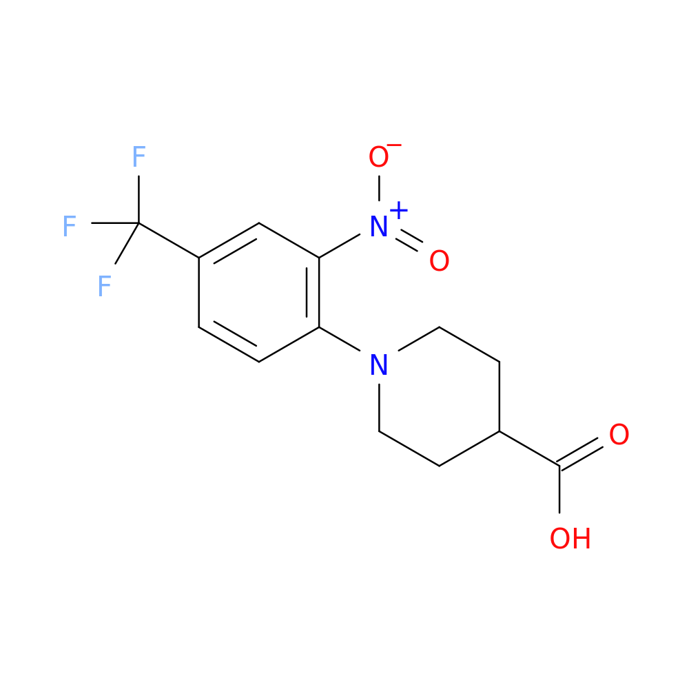 1-(2-Nitro-4-(trifluoromethyl)phenyl)piperidine-4-carboxylic acid