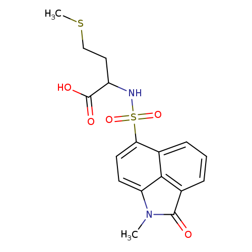 2-(1-Methyl-2-oxo-1,2-dihydro-benzo[cd]indole-6-sulfonylamino)-4-methylsulfanyl-butyric acid