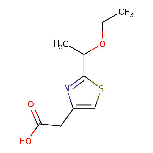 2-[2-(1-ethoxyethyl)-1,3-thiazol-4-yl]acetic acid