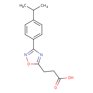 3-{3-[4-(Propan-2-yl)phenyl]-1,2,4-oxadiazol-5-yl}propanoic acid