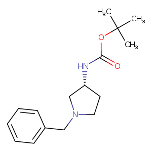 Carbamic acid, N-[(3R)-1-(phenylmethyl)-3-pyrrolidinyl]-, 1,1-dimethylethyl ester