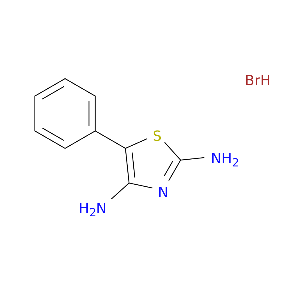 2,4-Diamino-5-phenylthiazole monohydrobromide