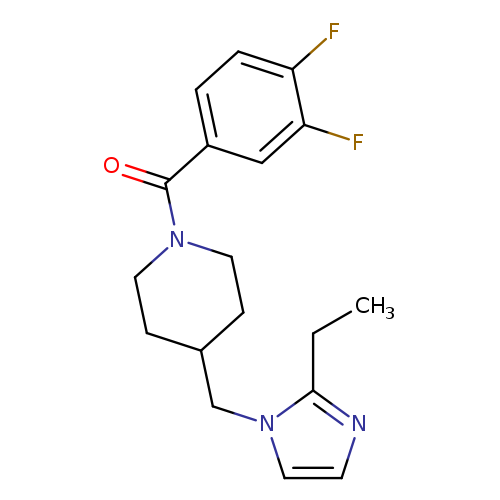 1-(3,4-difluorobenzoyl)-4-[(2-ethyl-1H-imidazol-1-yl)methyl]piperidine