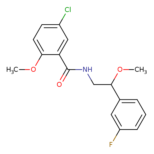 5-chloro-N-[2-(3-fluorophenyl)-2-methoxyethyl]-2-methoxybenzamide