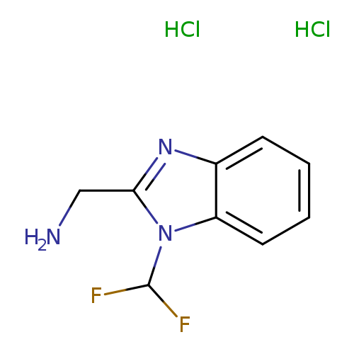 1-[1-(difluoromethyl)-1H-1,3-benzodiazol-2-yl]methanaminedihydrochloride