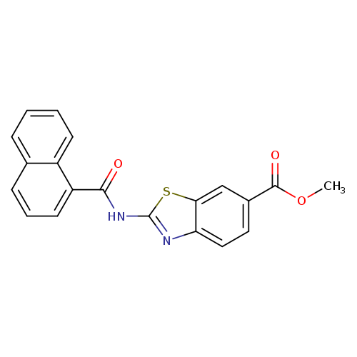 methyl 2-(naphthalene-1-amido)-1,3-benzothiazole-6-carboxylate
