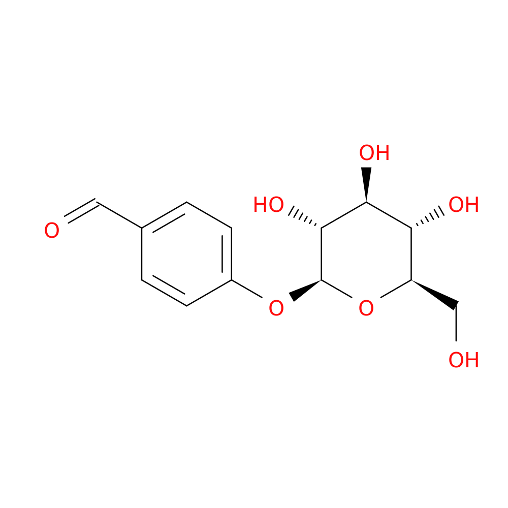 4-(((2S,3R,4S,5S,6R)-3,4,5-Trihydroxy-6-(hydroxymethyl)tetrahydro-2H-pyran-2-yl)oxy)benzaldehyde