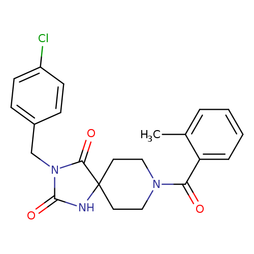 3-[(4-chlorophenyl)methyl]-8-(2-methylbenzoyl)-1,3,8-triazaspiro[4.5]decane-2,4-dione