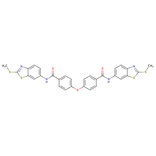 N-[2-(methylsulfanyl)-1,3-benzothiazol-6-yl]-4-(4-{[2-(methylsulfanyl)-1,3-benzothiazol-6-yl]carbamoyl}phenoxy)benzamide