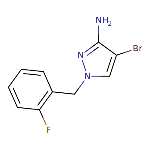 4-bromo-1-[(2-fluorophenyl)methyl]-1H-pyrazol-3-amine