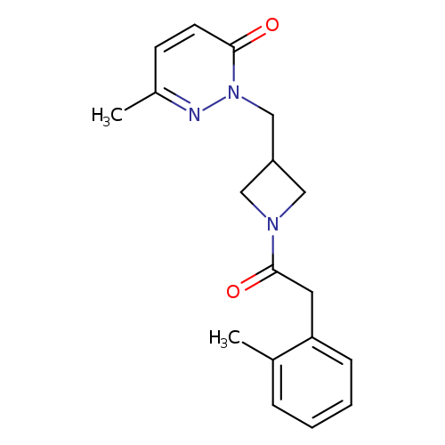 6-methyl-2-({1-[2-(2-methylphenyl)acetyl]azetidin-3-yl}methyl)-2,3-dihydropyridazin-3-one