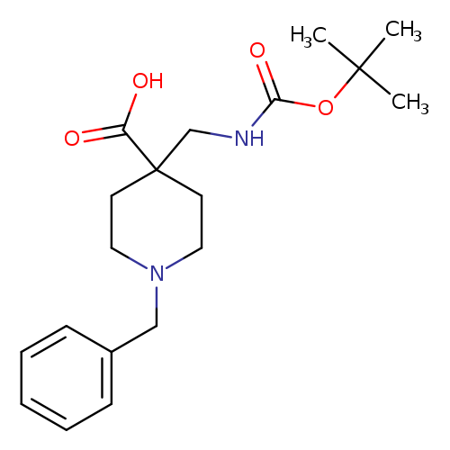 1-benzyl-4-({[(tert-butoxy)carbonyl]amino}methyl)piperidine-4-carboxylic acid