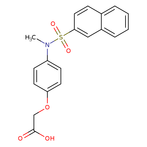 2-[4-(N-methylnaphthalene-2-sulfonamido)phenoxy]acetic acid