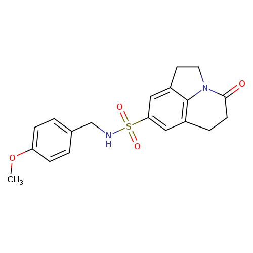 N-[(4-methoxyphenyl)methyl]-11-oxo-1-azatricyclo[6.3.1.0^{4,12}]dodeca-4(12),5,7-triene-6-sulfonamide