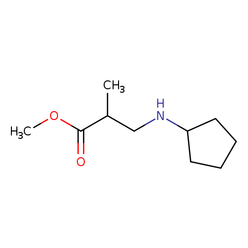 methyl 3-(cyclopentylamino)-2-methylpropanoate