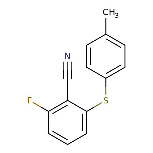 2-Fluoro-6-(4-methylphenylthio)benzonitrile