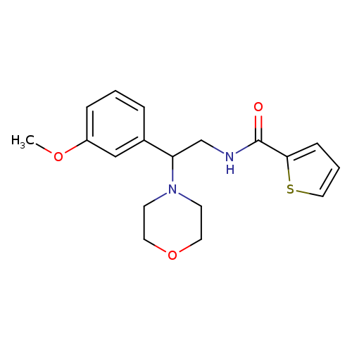N-[2-(3-methoxyphenyl)-2-(morpholin-4-yl)ethyl]thiophene-2-carboxamide