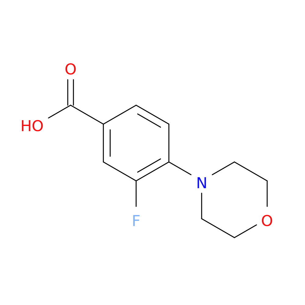 3-Fluoro-4-morpholinobenzoic acid