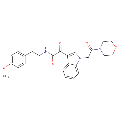 N-[2-(4-methoxyphenyl)ethyl]-2-{1-[2-(morpholin-4-yl)-2-oxoethyl]-1H-indol-3-yl}-2-oxoacetamide