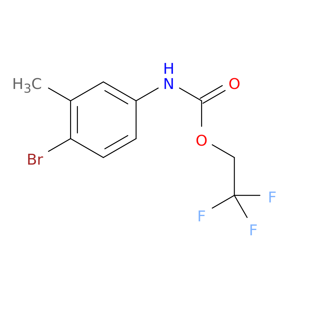 2,2,2-Trifluoroethyl 4-bromo-3-methylphenylcarbamate