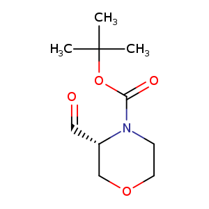 4-Morpholinecarboxylic acid, 3-formyl-, 1,1-dimethylethyl ester, (3R)-