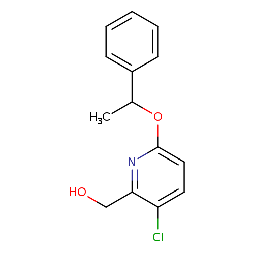 [3-chloro-6-(1-phenylethoxy)pyridin-2-yl]methanol