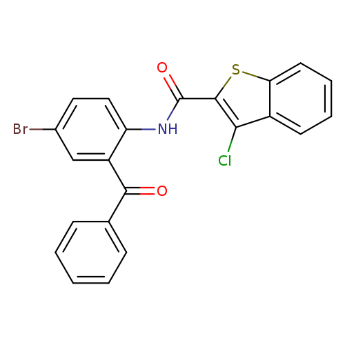 N-(2-benzoyl-4-bromophenyl)-3-chloro-1-benzothiophene-2-carboxamide
