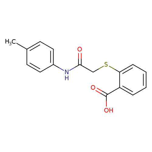 2-({[(4-methylphenyl)carbamoyl]methyl}sulfanyl)benzoic acid