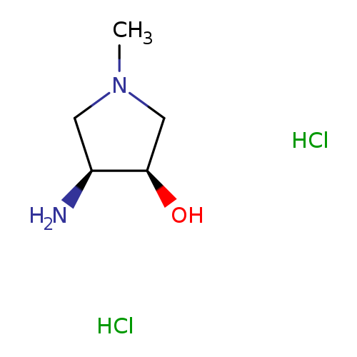 3-Pyrrolidinol, 4-amino-1-methyl-, hydrochloride (1:2), (3R,4S)-