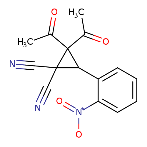 2,2-diacetyl-3-(2-nitrophenyl)cyclopropane-1,1-dicarbonitrile