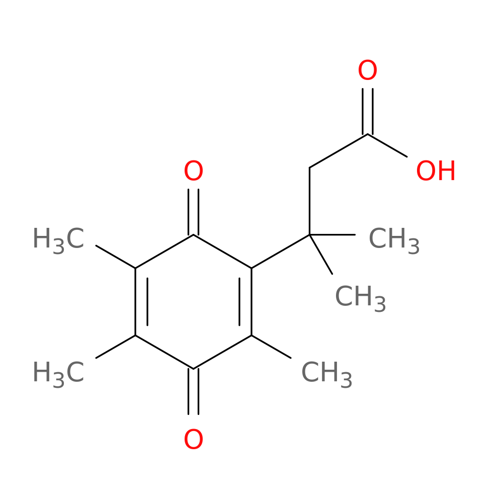 3-(2,3,5-Trimethyl-1,4-Benzoquinonyl)-3-Methylbutyric Acid