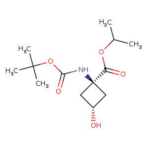 Cyclobutanecarboxylic acid, 1-[[(1,1-dimethylethoxy)carbonyl]amino]-3-hydroxy-, 1-methylethyl ester, trans-