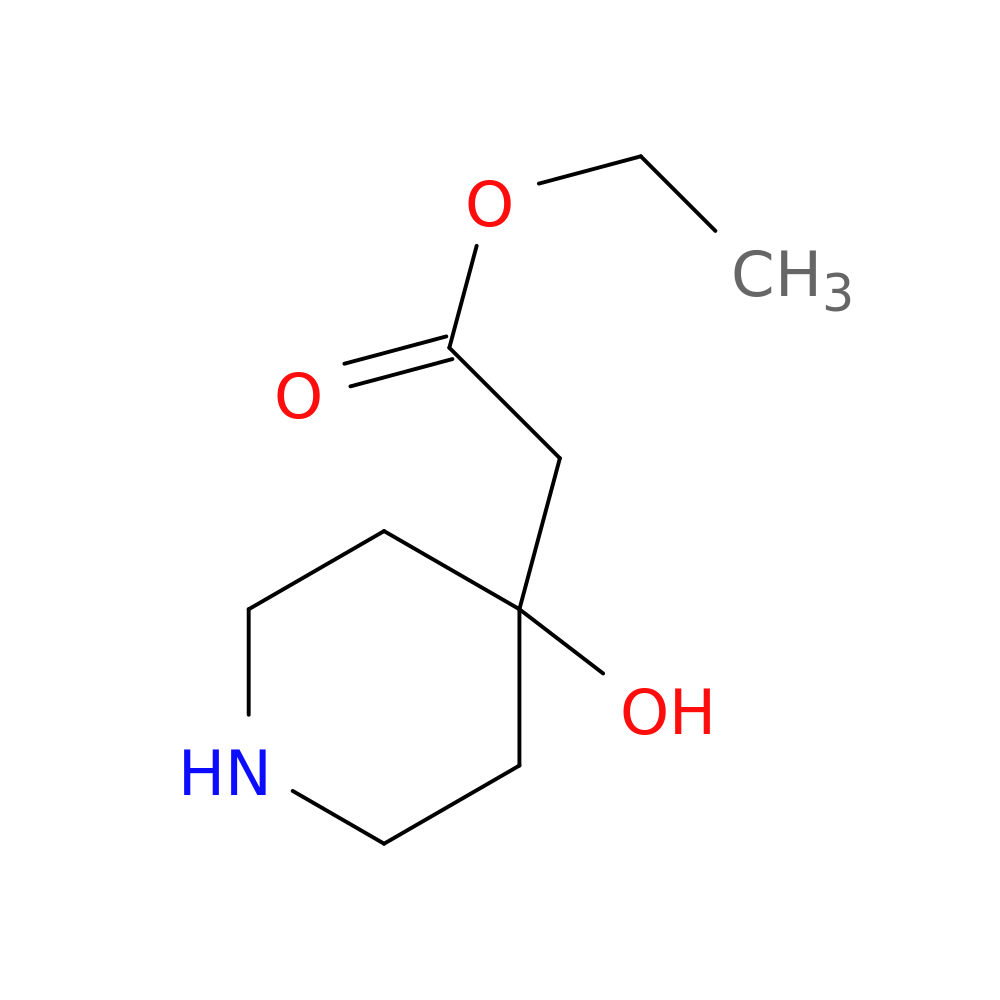 Ethyl 2-(4-hydroxypiperidin-4-yl)acetate