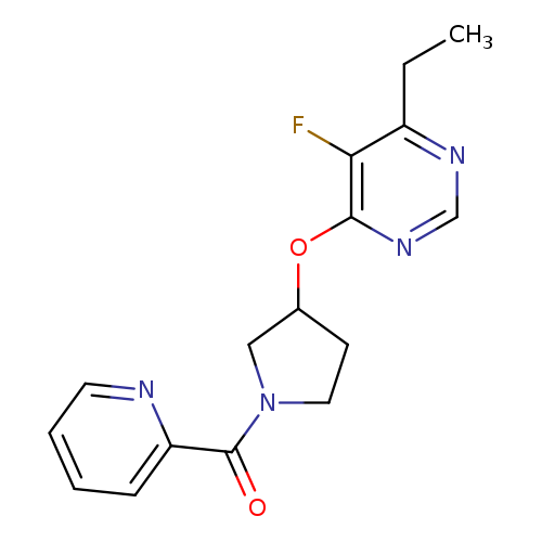 4-ethyl-5-fluoro-6-{[1-(pyridine-2-carbonyl)pyrrolidin-3-yl]oxy}pyrimidine